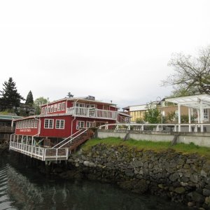Ice cream shop on the waterfront