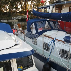 Media 'rafted to Doc Swan and Shangrila' in album 'Easter weekend rafted with friends sv Shangrila and mv Doc swan  Wallace Island BC'