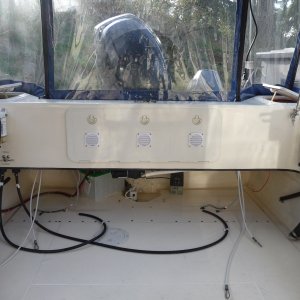 1. Fuel Supply System.
2 - 30 U.S. gallon aluminum fuel tanks are out of the boat at this time.