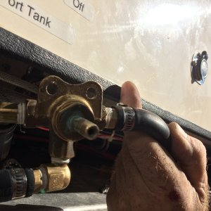 Media 'Fuel System (1)' in album '1. Fuel Supply System.
2 - 30 U.S. gallon aluminum fuel tanks are out of the boat at this time.'