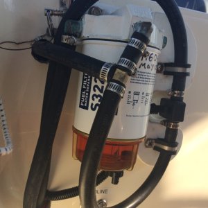 Media 'Fuel System (2)' in album '1. Fuel Supply System.
2 - 30 U.S. gallon aluminum fuel tanks are out of the boat at this time.'