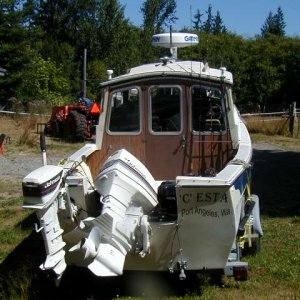 Media 'C-esta with existing power (Johnson 70 & 15)  Looking to upgrade to 4-stroke 90' in album 'C-esta after new elctonics upgrades and name change'