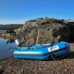 Cannery Ruins, McClure Bay, 10-14-06, my Alaska series dingy on the beach