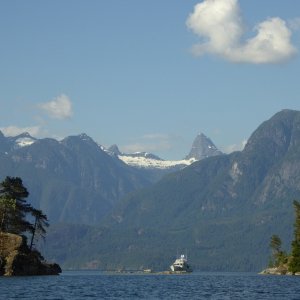 Looking out at Homfray Channel