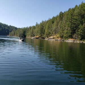 Returning after setting crab traps outside Grace Harbor