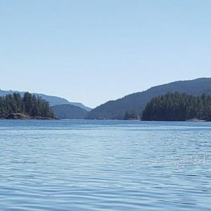 Looking down Malaspina Inlet