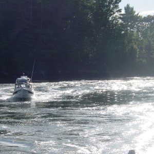 Media 'Negotiating the current in the Sheepscot River' in album 'Delivery, 7-7-07'
