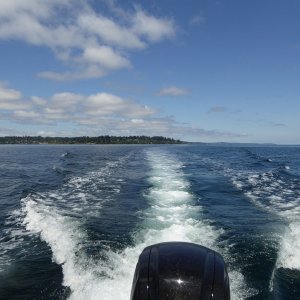 After crossing the Sound, I enjoyed cruising at this speed for most of the day.