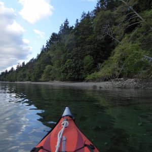 The water is incredibly clear at Blake Island