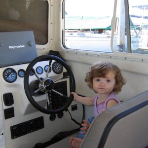 Lili takes the Lil Rascal for a spin