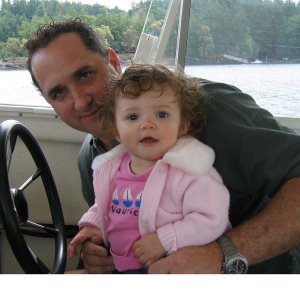 Lili at the helm