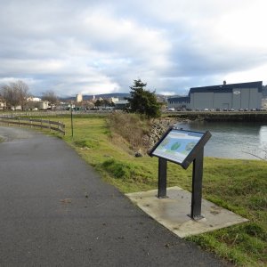 New waterfront trail on the east side of the marina