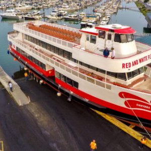 Fun fact: All American Marine recently launched a 128 footer at the Squalicum launch ramp!
