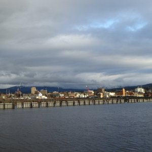 View of the city from new trail