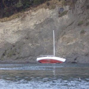Media 'Casualty of the recent wind storms' in album 'Lights installed, and boat loaded with presents for family, ready to depart Monday morning Dec 24th'