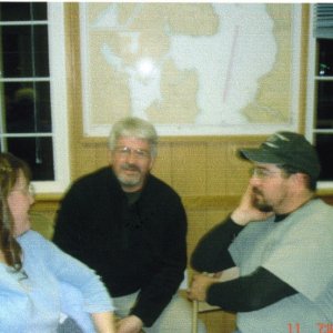 (R/J): Fred (center), owner of Anita Marie with Susan & Tom (Susan E).