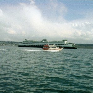 Media '(R/J): On the way to Poulsbo, Anna Leigh passing the ferry.' in album '(Anna Leigh)'