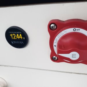 Cabin master switch & voltmeter