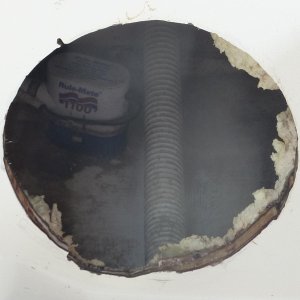 8 inch hole in aft end of fishbox
