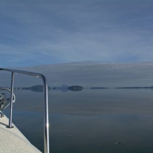 Flat calm north of the swinomish channel