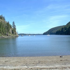 Media 'Back down at Eagle Harbor, the tide has come in' in album 'Setting out for a day trip to Cypress for some hiking. Of course I could have just stayed the night at Doe Island, but NOAA was calling for SCA and 3-5 footers, so I made a run for it back to home port. Turned out to be a false alarm, so I'm heading back out!'