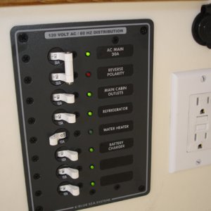 2 additional breakers added to panel
Now each outlet has its own breaker