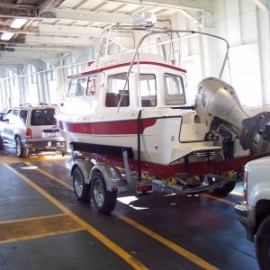 First ride home on the Port Townsend ferry.