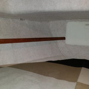 Robbin carpeted the V berth