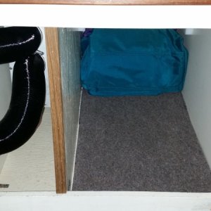 Was able to keep about 2/3's of the storage under the passenger seat
