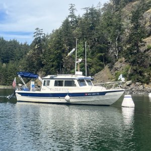 C-Traveler at Cypress Island before the gathering