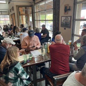 C-Brats enjoying supper at San Juan Island Brewing co