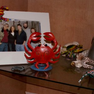 Crabs in Entertainment Center