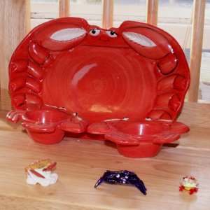 Crabs on Baker's Rack