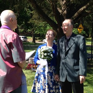 Media 'With our Unity Minister Jordan' in album 'With Ryder, grandson/ring bearer'