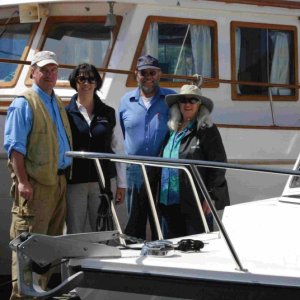 Don and Dee of the Knotty C and Larry and Nancy of the Jacari Maru