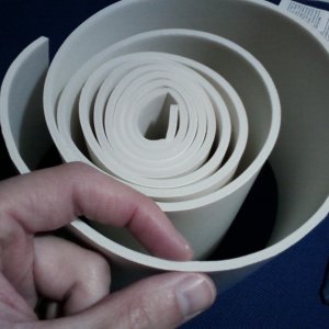 6ft roll of closed cell foam tape 5 inches wide and 1/8 thick