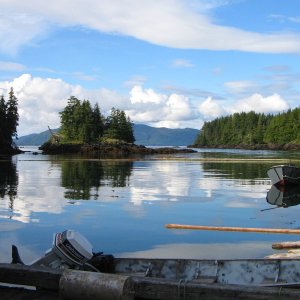 The view north from the Point Baker dock.