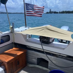 Media 'Generator/ Utility fiberglass platform 
Cedar anchor locker for aft anchor.' in album 'Generator/ Utility fiberglass platform 
Cedar anchor locker for aft anchor.'