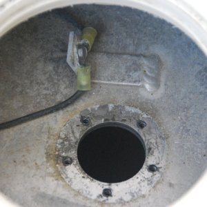 Media 'Fuel tank Sender removed for cleaning and conditioning of the full tank and fuel. After 6 years - no water or 'stuff'.

Removed sender was clean and looked 'new'. The gauge indications never caused a doubt of its' condition, but it was a great confirmation. The whole process took abt 2.5 hrs.' in album 'Fuel tank Sender as viewed under deck plate to 117gal AL tank. This was taken prior to the cleaning and conditioning of the tank.'