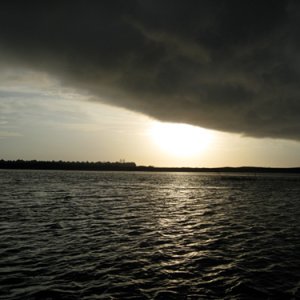 The clouds rolling in