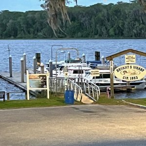 on the dock