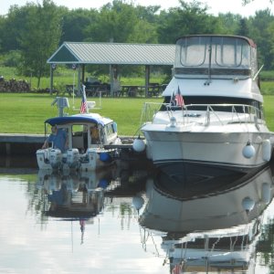 We\'re always the smallest boat in the marina