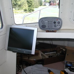 First Mates Nav. Station. 15" Display and remote keyboard.