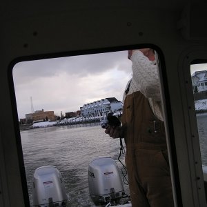 Last run up river to pull boat November 23, 2005