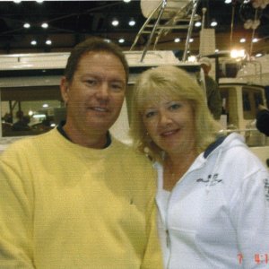 (R/J):  Jim and Joan (aka The Blonde) of SD/TX - now new owners of a 25CD.
Congratulations!