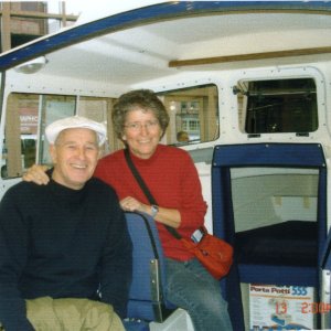 (R/J): Joe (R-Matey) & Robbi (C-Run) on board the 19CD at the SBS.
