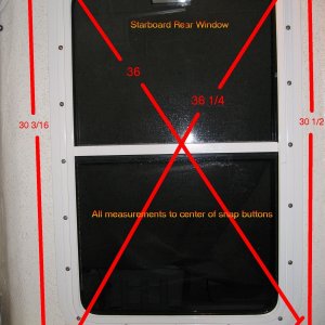 Starboard window for screen