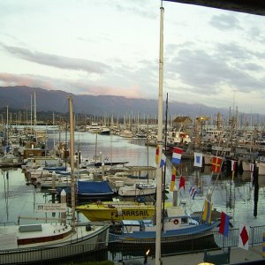 View of the harbor from the Endless Summer Cafe