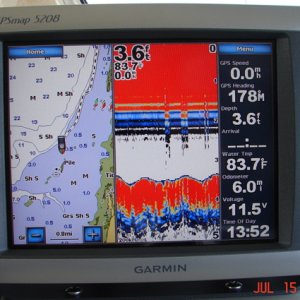 Media 'Garmin 5208 touch screen.  Like it!' in album 'At the St Joe Bay Public ramp about to launch'