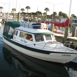 Titusville Marina, Florida, January, 2011
Cruise from Jacksonville, Fla. to Boot Key Harbor, Marathon then back to Jacksonville.  1160 boat miles.